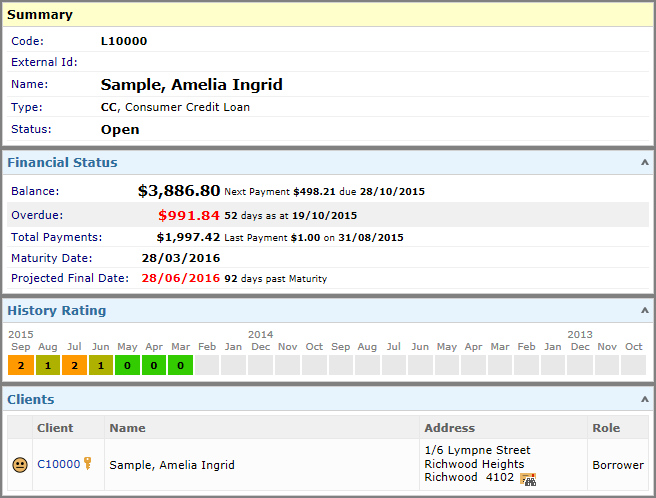 Account History