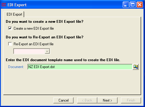 fdPOWER NZ EDI Export Sdump