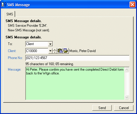 finPOWER SMS Sdump